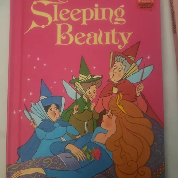 Disney Sleeping Beauty and Cinderella Books - Pink and Blue - Picture 2 of 6